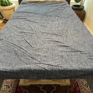 Pottery Barn PB Teen Duvet Cover Full Queen True Blue Soft Chambray